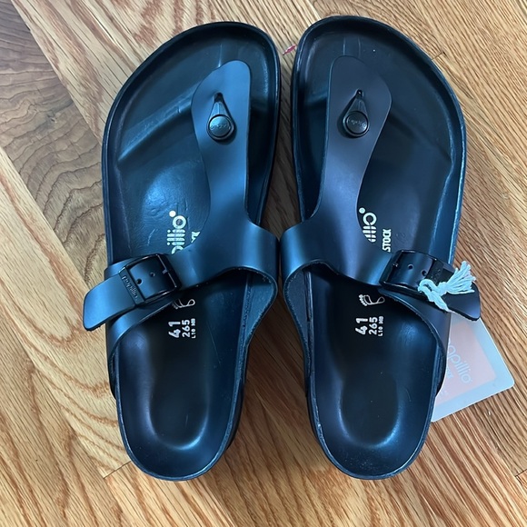 Birkenstock Gizeh PAP Flex Platform Leather Sandals Size 41 NWT - Picture 11 of 16